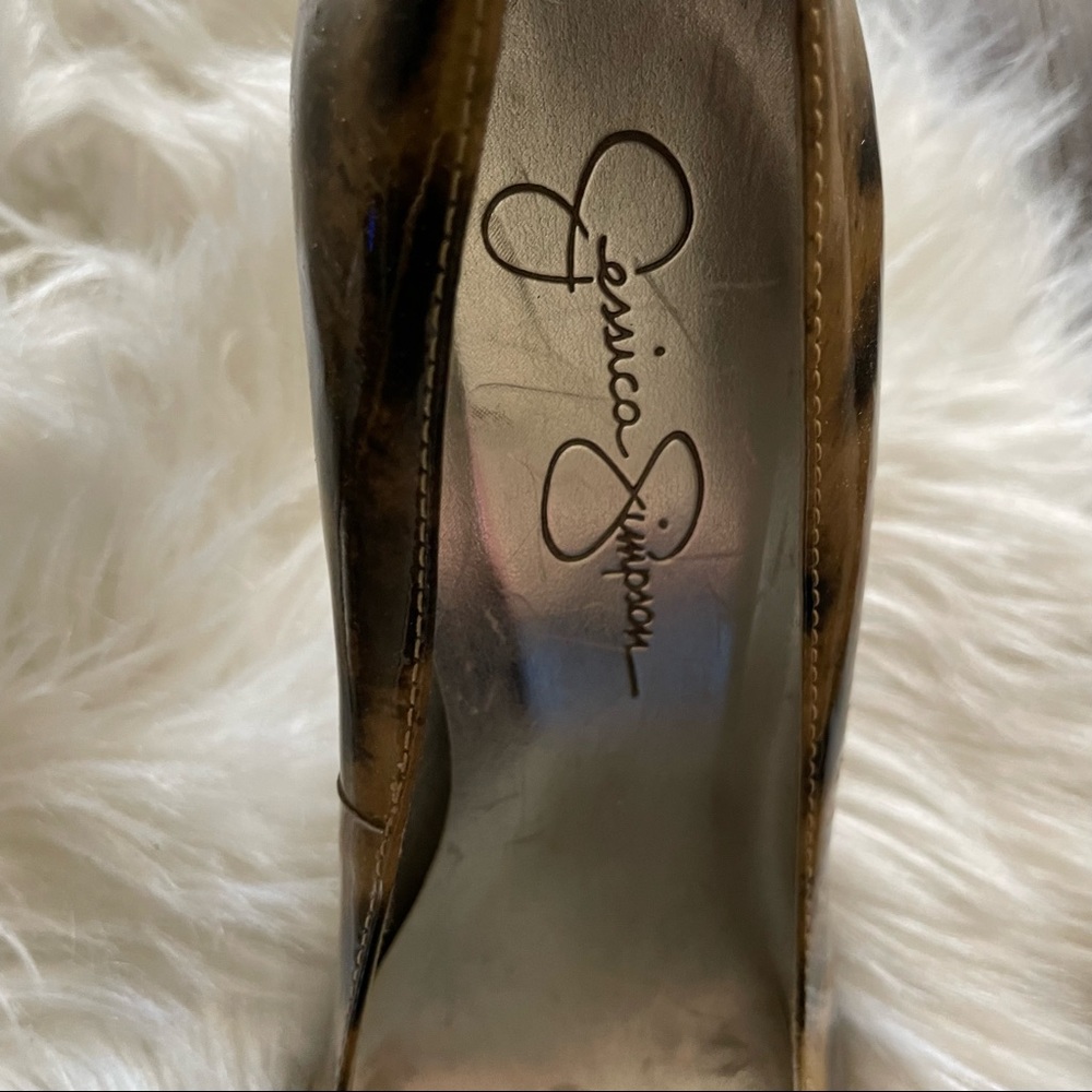 Jessica Simpson cheetah print Patent Leather Heels - Picture 2 of 8